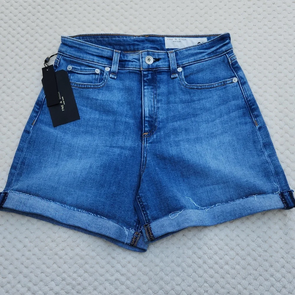 Nwt rag & bone Nina High Rise Denim Shorts - Picture 11 of 16